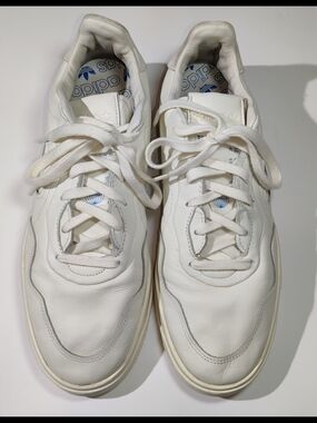 Adidas SC Premiere Mens Size 13 Low Top Leather Sneaker EF5902 Off White Court